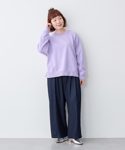 anyfee/大きいサイズ】ホルターネック長袖トップス（Tシャツ