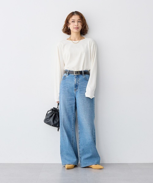 anyfee(エニフィー)の「【anyfee/大きいサイズ】ホルターネック長袖トップス(Tシャツ/カットソー・レディース・ホワイト/ブラック・LL/3L/4L/5L)」の22枚目の写真