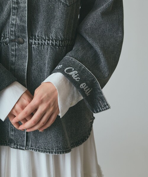 GRACE CLASS(グレースクラス)の「デニムシャツジャケット(デニムジャケット・レディース・ブルー/ブラック・36/38)」の6枚目の写真