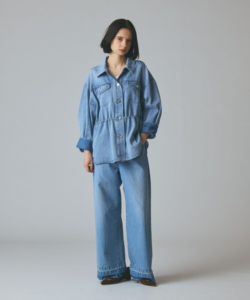 GRACE CLASS(グレースクラス)の「デニムシャツジャケット(デニムジャケット・レディース・ブルー/ブラック・36/38)」の11枚目の写真