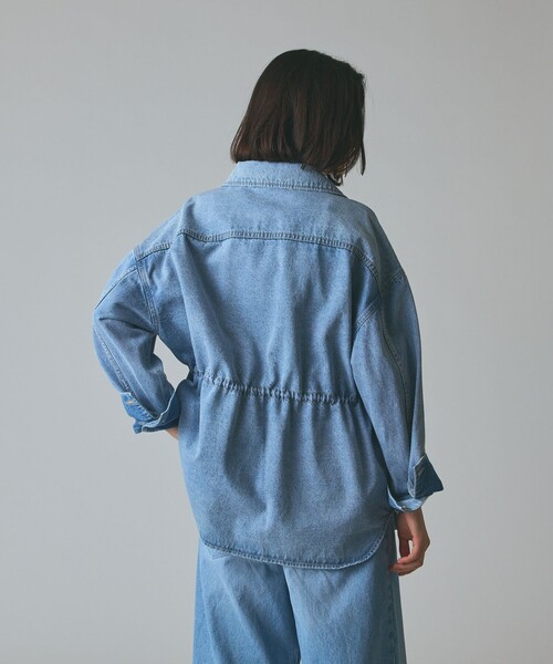 GRACE CLASS(グレースクラス)の「デニムシャツジャケット(デニムジャケット・レディース・ブルー/ブラック・36/38)」の12枚目の写真