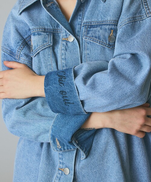 GRACE CLASS(グレースクラス)の「デニムシャツジャケット(デニムジャケット・レディース・ブルー/ブラック・36/38)」の15枚目の写真