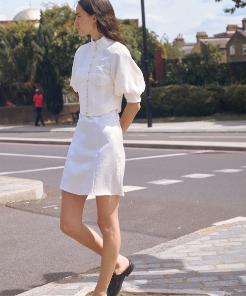 TELOPLAN テーロプラン チャイナブラウス Kate China Top/Black｜TĔLOPLAN | テーロプランの公式オンラインストア