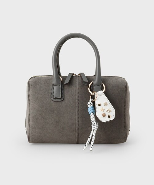 THE SHOP TK (ザ ショップ ティーケー )の「チャーム付きスエードミニボストンバッグ(ボストンバッグ・レディース・ベージュ/スミクロ・00)」の8枚目の写真