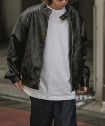 ROOPTOKYO（ループトウキョウ）の「古着風 シングル ライダースジャケット（ライダースジャケット）」