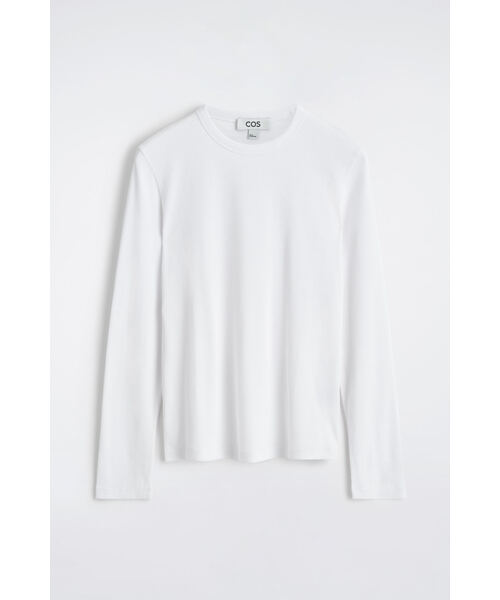 スリムリブコットン長袖Tシャツ（Tシャツ/カットソー）｜COS（コス）の