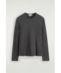 COS（コス）の「スリムリブコットン長袖Tシャツ（Tシャツ/カットソー）」