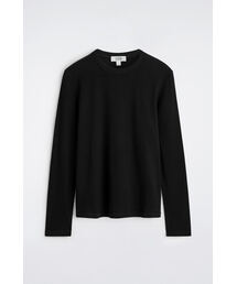 COS（コス）の「スリムリブコットン長袖Tシャツ（Tシャツ/カットソー）」