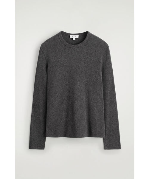 スリムリブコットン長袖Tシャツ（Tシャツ/カットソー）｜COS（コス）の