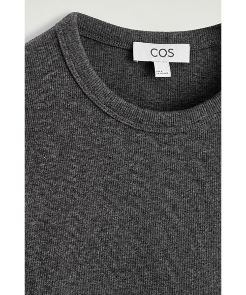 スリムリブコットン長袖Tシャツ（Tシャツ/カットソー）｜COS（コス）の
