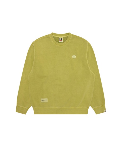 AAPE BY A BATHING APE(エーエイプバイアベイシングエイプ)の「AAPE NOW CREW NECK SWEAT(スウェット・メンズ・カーキ/ライトピンク/ライトブラック/ライトグリーン・X-LARGE/MEDIUM/SMALL/LARGE/XX-LARGE)」の1枚目の写真
