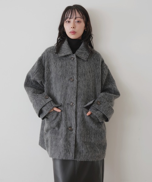 澪*様 ステンカラーシャギージャケットコート LIAN ステンカラーシャギージャケットコート（ステンカラーコート）｜LIAN