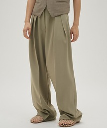 TODAYFUL（トゥデイフル）の「【TODAYFUL/トゥデイフル】Tuck Wide Trousers/タックワイドトラウザー（スラックス）」