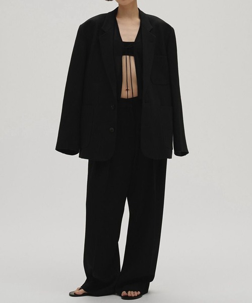 TODAYFUL(トゥデイフル)の「【TODAYFUL/トゥデイフル】Tuck Wide Trousers/タックワイドトラウザー(スラックス・レディース・ベージュ/ブラック/チョコ・36/38)」の11枚目の写真