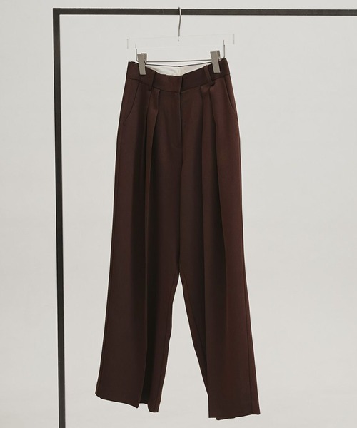 TODAYFUL(トゥデイフル)の「【TODAYFUL/トゥデイフル】Tuck Wide Trousers/タックワイドトラウザー(スラックス・レディース・ベージュ/ブラック/チョコ・36/38)」の16枚目の写真