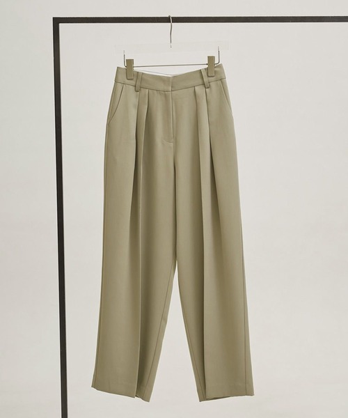 TODAYFUL(トゥデイフル)の「【TODAYFUL/トゥデイフル】Tuck Wide Trousers/タックワイドトラウザー(スラックス・レディース・ベージュ/ブラック/チョコ・36/38)」の10枚目の写真