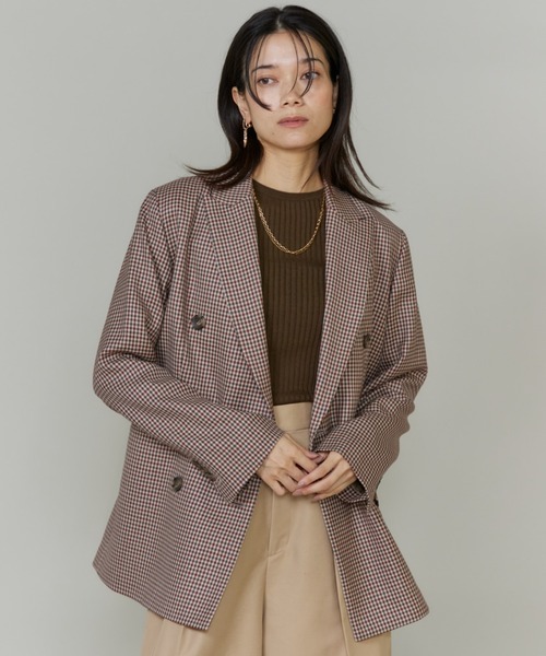 三尋木奈保コラボ】オゾン防縮 ダブルブレストジャケット「Oggi11月号