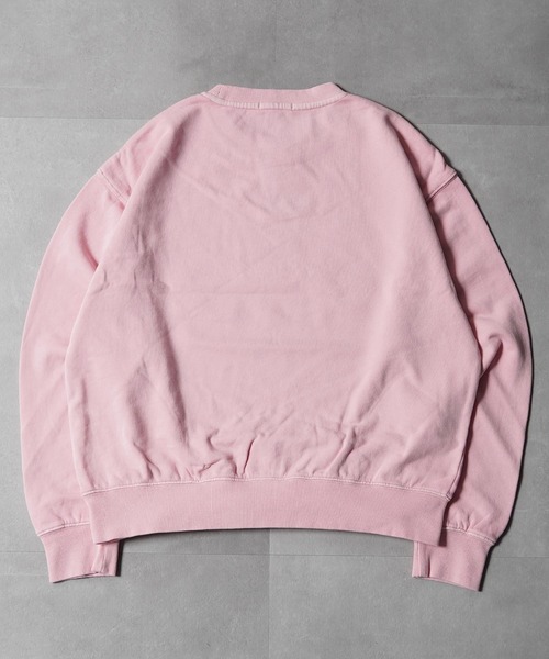1111clothing（ワンフォークロージング）の「【セットアップ 対応】USAアップリケ ピグメントスウェット / USA Applique Pigment Sweatshirt（スウェット・メンズ・チャコールグレー/ネイビー/ピンク・M/L）」の5枚目の写真