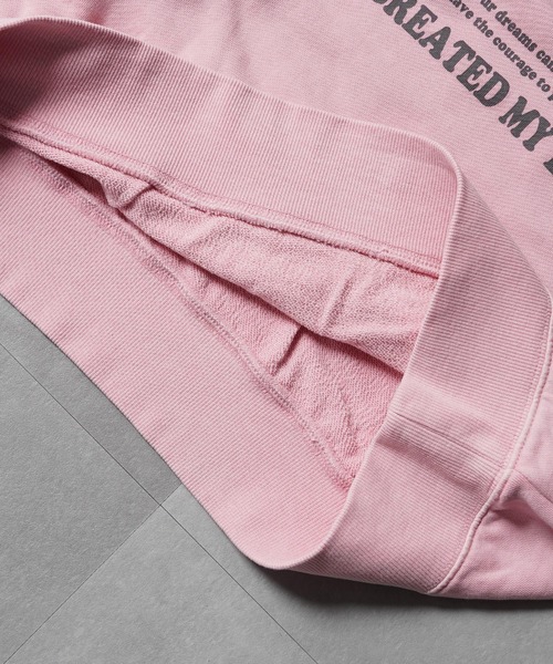 1111clothing（ワンフォークロージング）の「【セットアップ 対応】USAアップリケ ピグメントスウェット / USA Applique Pigment Sweatshirt（スウェット・メンズ・チャコールグレー/ネイビー/ピンク・M/L）」の16枚目の写真