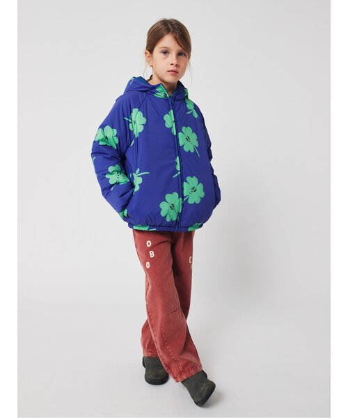 セール】総柄Lucky Cloverジャンパー【キッズ】（ダウンジャケット