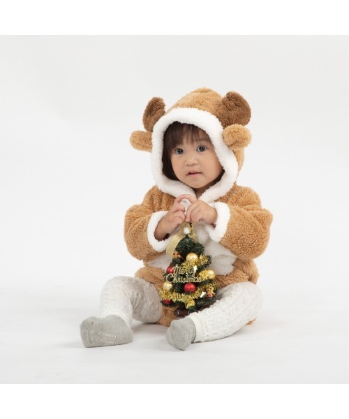 Babiesrus(ベビーザらス)の「フード付きクリスマスダルマオール(ロンパース・キッズ・レッド/ホワイト/ベージュ/ホワイト系その他/レッド系その他・80cm/70cm/80-90cm/FREE/70-80cm)」の14枚目の写真