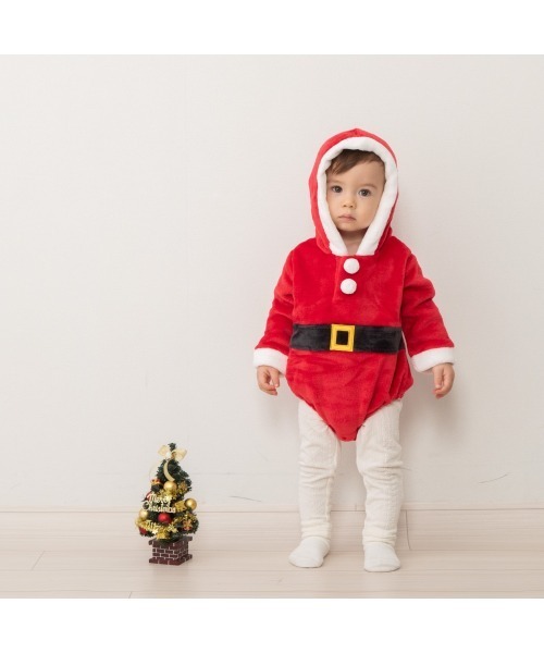 Babiesrus(ベビーザらス)の「フード付きクリスマスダルマオール(ロンパース・キッズ・レッド/ホワイト/ベージュ/ホワイト系その他/レッド系その他・80cm/70cm/80-90cm/FREE/70-80cm)」の15枚目の写真