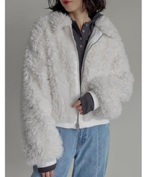 ブルゾン（ホワイト/白色系・フェイクファー）ファッション通販 - ZOZOTOWN