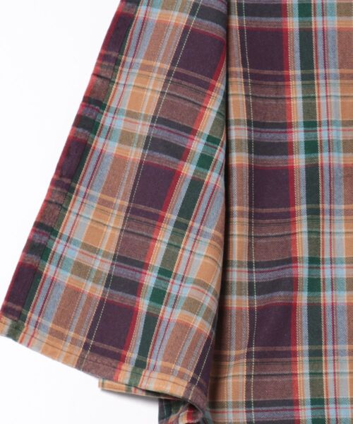 BEVERLY HILLS POLO CLUB（ビバリーヒルズポロクラブ）の「【BEVERLY HILLS POLO CLUB/ビバリーヒルズポロクラブ】シャギーチェックジャケット（その他アウター・レディース・パープル/グレー/ブラウン/レッド・MEDIUM）」の5枚目の写真