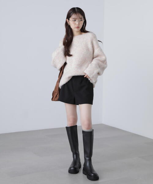 FREE'S MART(フリーズマート)の「ハイウエストショートパンツ(その他パンツ・レディース・ブラウン/ブラック・SMALL/MEDIUM)」の4枚目の写真