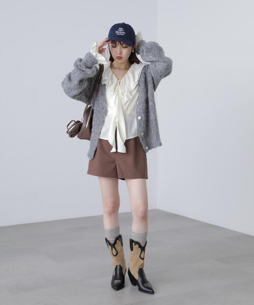 FREE'S MART(フリーズマート)の「ハイウエストショートパンツ(その他パンツ・レディース・ブラウン/ブラック・SMALL/MEDIUM)」の11枚目の写真