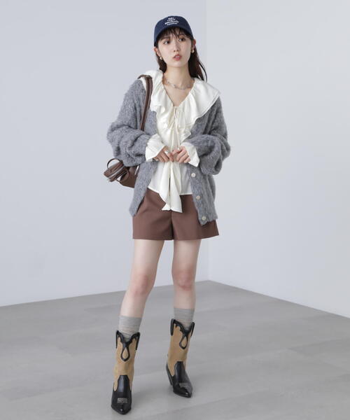 FREE'S MART(フリーズマート)の「ハイウエストショートパンツ(その他パンツ・レディース・ブラウン/ブラック・SMALL/MEDIUM)」の13枚目の写真