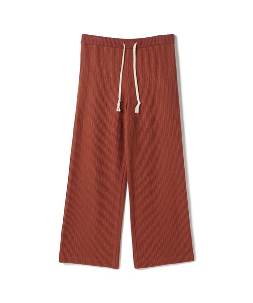 SEAGREEN(シーグリーン) CROCHET LIKE RUSSEL KNIT PANTS