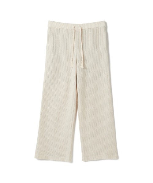 SEAGREEN(シーグリーン)の「SEAGREEN(シーグリーン) CROCHET LIKE RUSSEL KNIT PANTS(その他パンツ・レディース・ブラウン/アイボリー・2/1)」の2枚目の写真