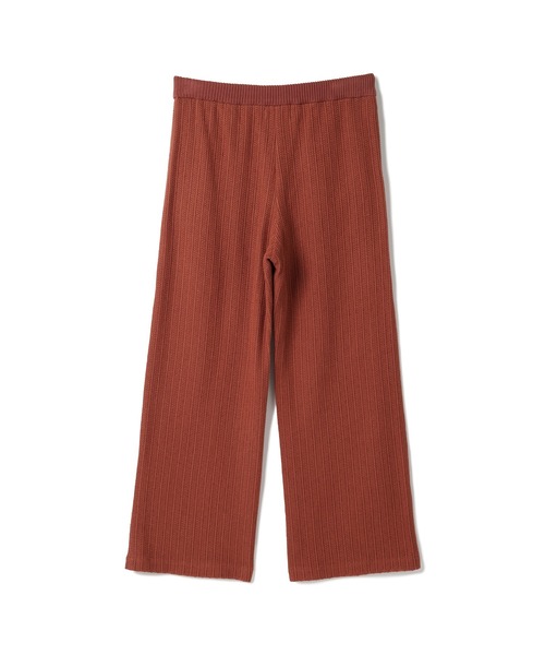 SEAGREEN(シーグリーン)の「SEAGREEN(シーグリーン) CROCHET LIKE RUSSEL KNIT PANTS(その他パンツ・レディース・ブラウン/アイボリー・2/1)」の3枚目の写真