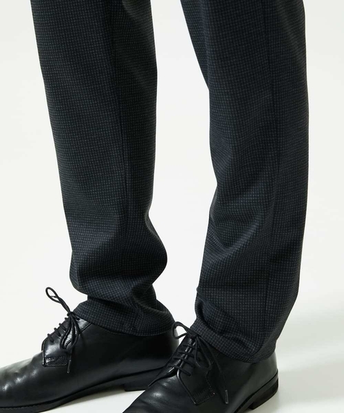 セットアップ対応／ストレッチ】TECEASY千鳥柄スラックス（その他