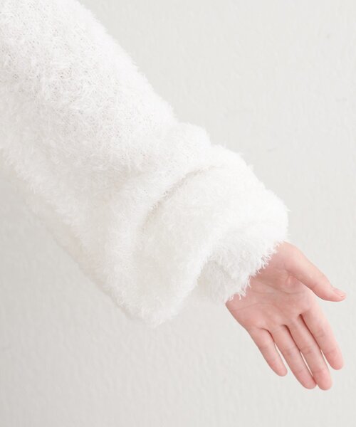 natural couture(ナチュラルクチュール)の「【natural couture】クロップドカーディガン(カーディガン/ボレロ・レディース・グレー/オフホワイト/ピンク・FREE)」の10枚目の写真