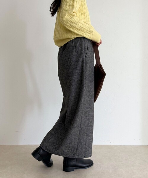 fredy emue（フレディエミュ）の「《セットアップ対応》ツィードタイトスカート（スカート・レディース・ダークブラウン/チャコールグレー・38/36）」の19枚目の写真