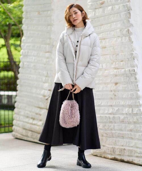 grove（グローブ）の「プードル巾着チェーンショルダー（ショルダーバッグ・レディース・ブラウン系その他/サックスブルー/チャコールグレー/パープル・00）」の22枚目の写真