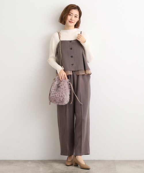 grove（グローブ）の「プードル巾着チェーンショルダー（ショルダーバッグ・レディース・ブラウン系その他/サックスブルー/チャコールグレー/パープル・00）」の19枚目の写真