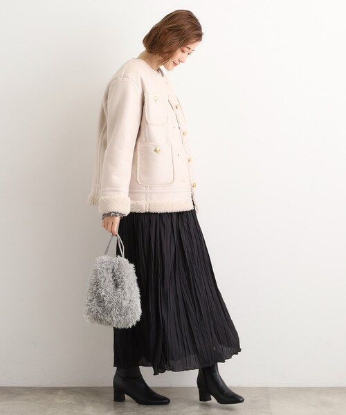 grove（グローブ）の「プードル巾着チェーンショルダー（ショルダーバッグ・レディース・ブラウン系その他/サックスブルー/チャコールグレー/パープル・00）」の17枚目の写真