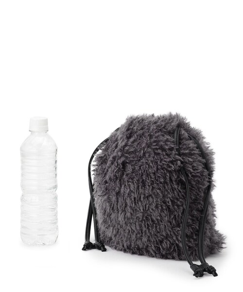 grove（グローブ）の「プードル巾着チェーンショルダー（ショルダーバッグ・レディース・ブラウン系その他/サックスブルー/チャコールグレー/パープル・00）」の16枚目の写真