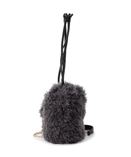 grove（グローブ）の「プードル巾着チェーンショルダー（ショルダーバッグ・レディース・ブラウン系その他/サックスブルー/チャコールグレー/パープル・00）」の11枚目の写真