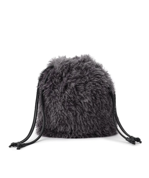 grove（グローブ）の「プードル巾着チェーンショルダー（ショルダーバッグ・レディース・ブラウン系その他/サックスブルー/チャコールグレー/パープル・00）」の9枚目の写真