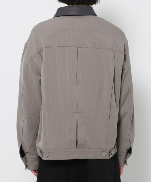 HARE（ハレ）の「【SET UP対応】ダブルウィーブストライプトラッカージャケット(HARE)（ブルゾン・メンズ・グレー/ブラック・FREE）」の19枚目の写真