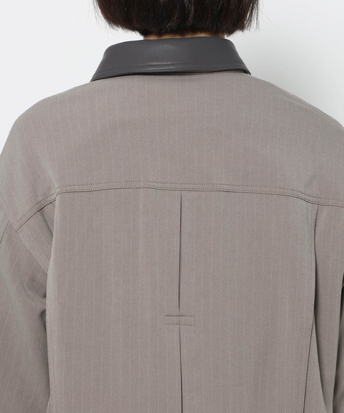 HARE（ハレ）の「【SET UP対応】ダブルウィーブストライプトラッカージャケット(HARE)（ブルゾン・メンズ・グレー/ブラック・FREE）」の20枚目の写真