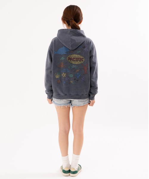 PR01.(ピーアールワン)の「BIG WAVE オーシャン ウォッシング パーカー(パーカー・メンズ・ネイビー・LARGE/MEDIUM)」の4枚目の写真