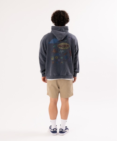 PR01.(ピーアールワン)の「BIG WAVE オーシャン ウォッシング パーカー(パーカー・メンズ・ネイビー・LARGE/MEDIUM)」の8枚目の写真