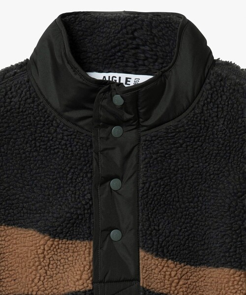 AIGLE（エーグル）の「カモフラージュ ハイネックフリースブルゾン（ニット/セーター・メンズ・カモフラージュ・XL/S/M/L）」の9枚目の写真