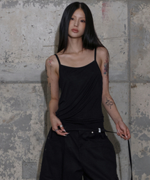 FANCY CLUB（ファンシークラブ）の「2-WAY Strap Sleeveless (BLACK) F25ZB029（Tシャツ/カットソー・レディース）」