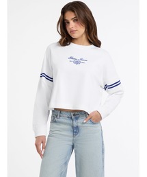 GUESS JEANS | GUESS JEANS Long Sleeves Rib Crew Neck Sweatshirt スウェット(スウェット)